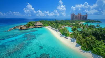 Aerial View of Maldives