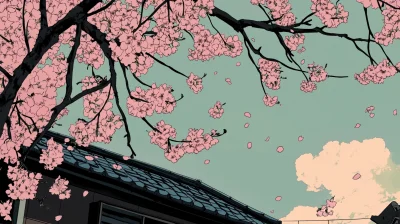 Cherry Blossom Drift