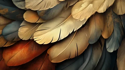 Layered Feather Background