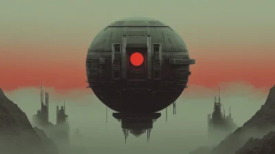 Surreal Cyberpunk Sphere