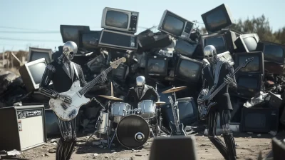 Futuristic Robot Band