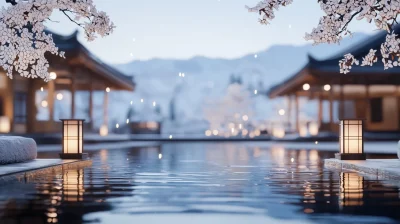 Serene Onsen Scene