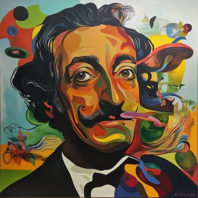 Colorful Salvador Dali Artwork