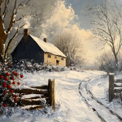 Rustic Winter Landscape