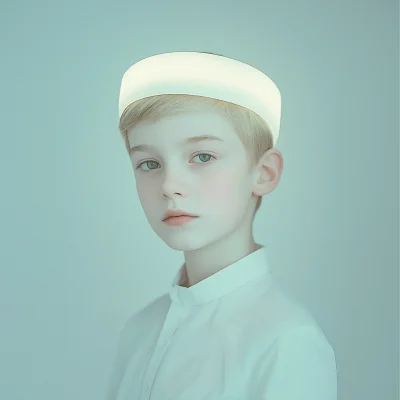 Minimalist Portrait of a Boy