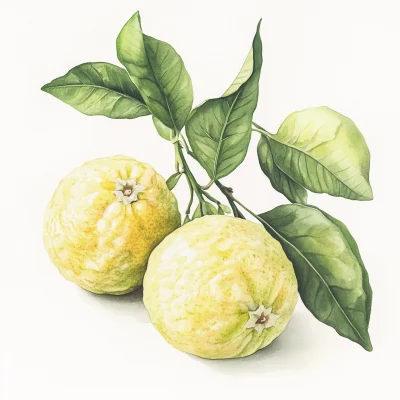 Minimalist Bergamot Fruits