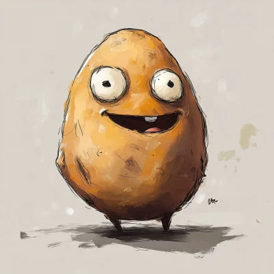 Happy Patate Character