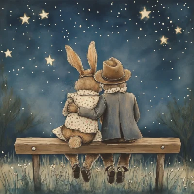 Two Rabbits in Love