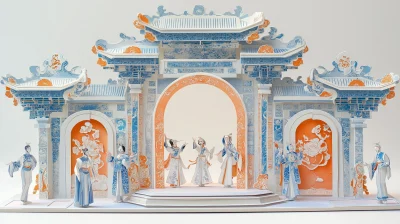 Chinese Opera Archway Model