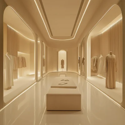 Futuristic Virtual Shopping Showroom