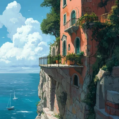 Mediterranean Islands Inspired by Studio Ghibli