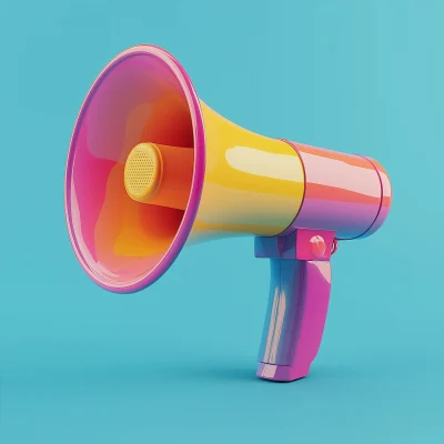 Colorful Megaphone Icon