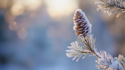 Blurred Winter Background