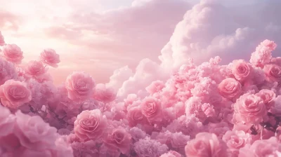 Dreamy Pink Landscape