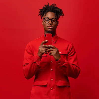 Young Man in Red