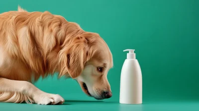 Golden Retriever Sniffing