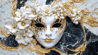 Venetian Mask at a Luxury Party