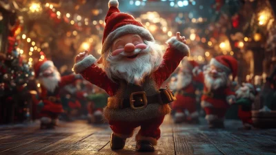 Dancing Gnomes in Santa’s Workshop