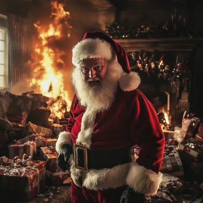 Exasperated Santa Claus