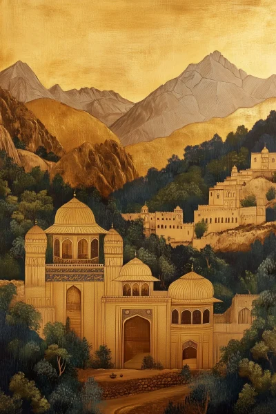 Mughal Era Royal Landscape