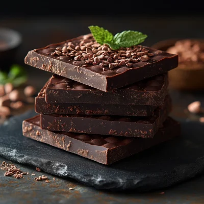 Artisanal Handmade Dark Chocolate Tablet