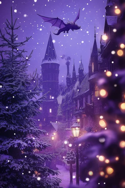 Hogwarts Christmas Scene