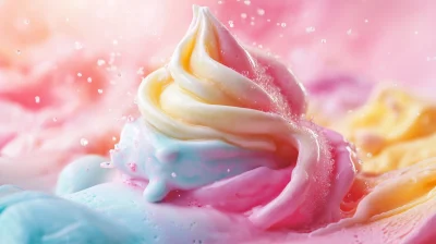 Colorful Ice Cream Spray