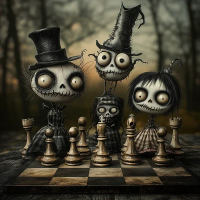 Creepy Chess Pieces