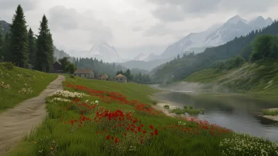 Tranquil Green Valley