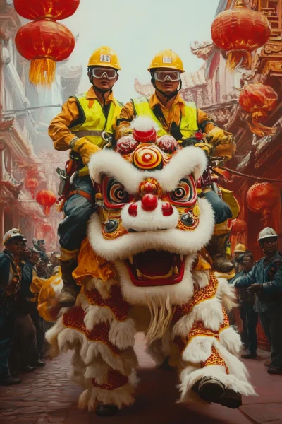 Lion Dance Performance