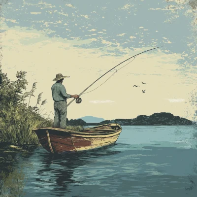 Fisherman in Boat