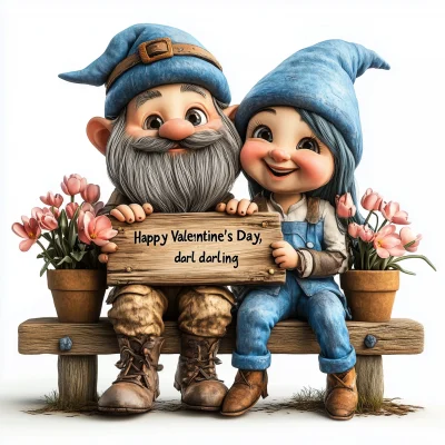 Cute Dwarf Couple on Valentine’s Day