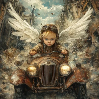 Steampunk Baby on a Joyride