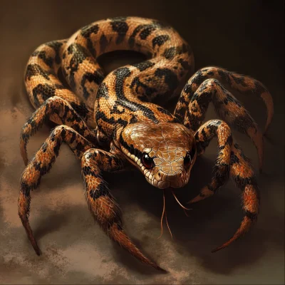 Serpent with Arachnid Limbs