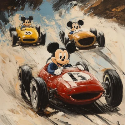 Disney Style Car Racing