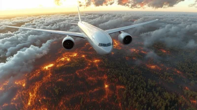 Boeing 777 in Flight