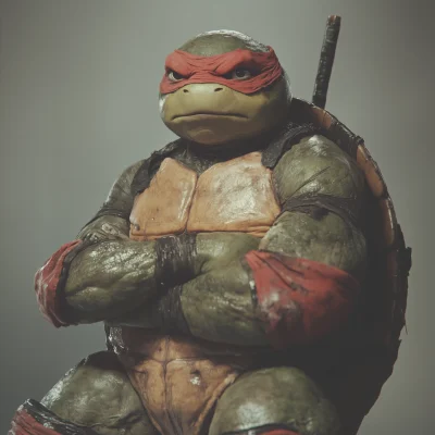 Enigmatic Ninja Turtle Portrait