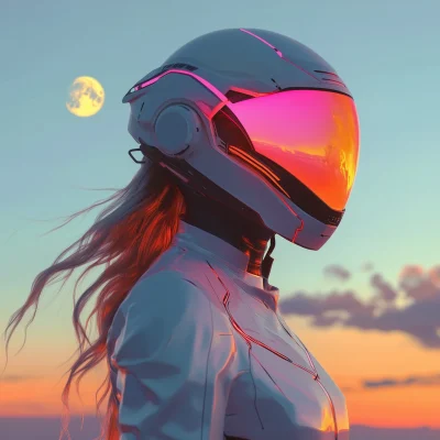 Futuristic Woman with Visor