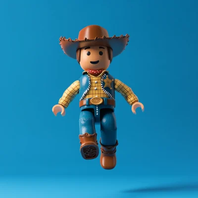 Floating Playmobil Cowboy