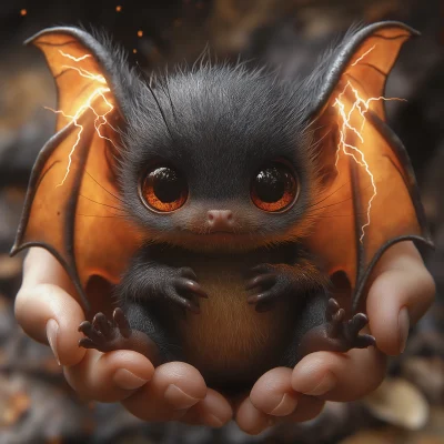 Fantasy Fruit Bat Familiar