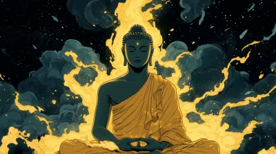 Buddha with Supernatural Powers