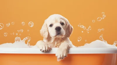 Pet Bath Promotion Poster