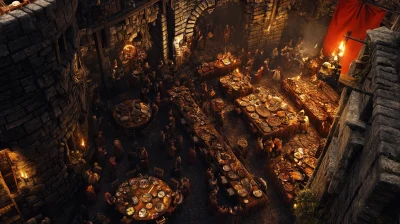 Medieval Tower Feast