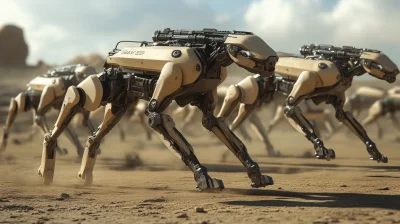 Robot Dogs in Action