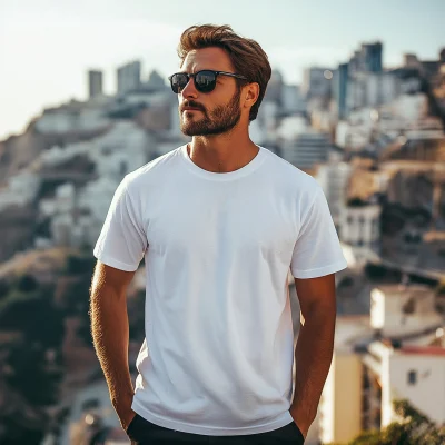 Man in White T-Shirt