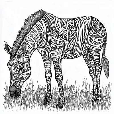 Zentangle Zebra