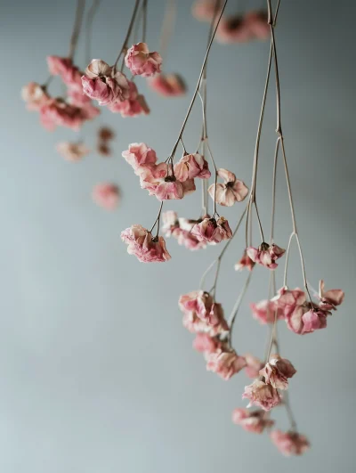 Dried Pink Flowers