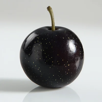 Black Olive on White Surface