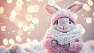 Cute Bunny in Sweater