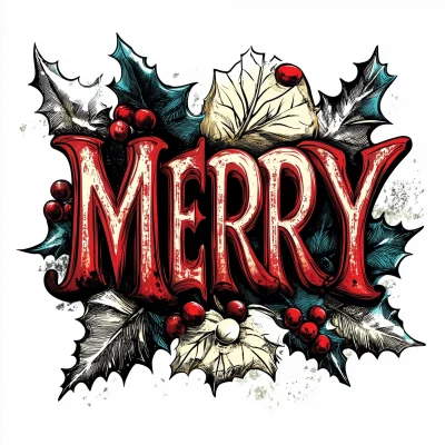 Merry Christmas T-Shirt Design